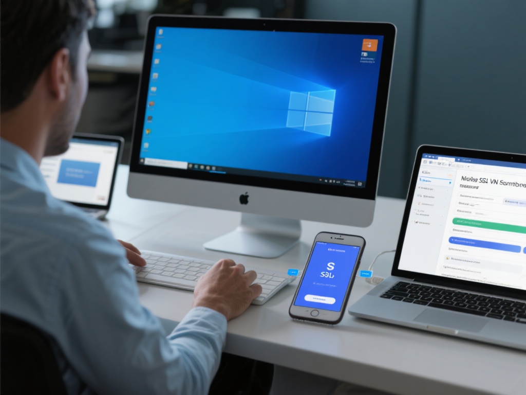 跨设备兼容性
现代SSL&nbsp;VPN支持多种终端设备